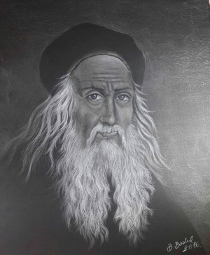 biljana-reynolds, pencil-drawing, artist, portrait-leonardo-da-vinci 