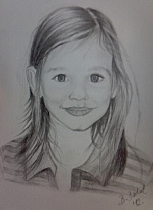 portrait-of-a-girl, biljana-reynolds, pencil drawing, artist, realism