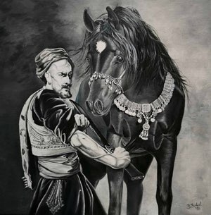 captain-husein-gradascevic, biljana-reynolds, oil painting, artist, realism