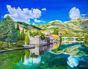 trebinje-river, stone-bridge, biljana-reynolds